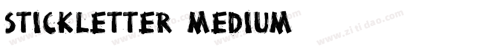 StickLetter Medium字体转换